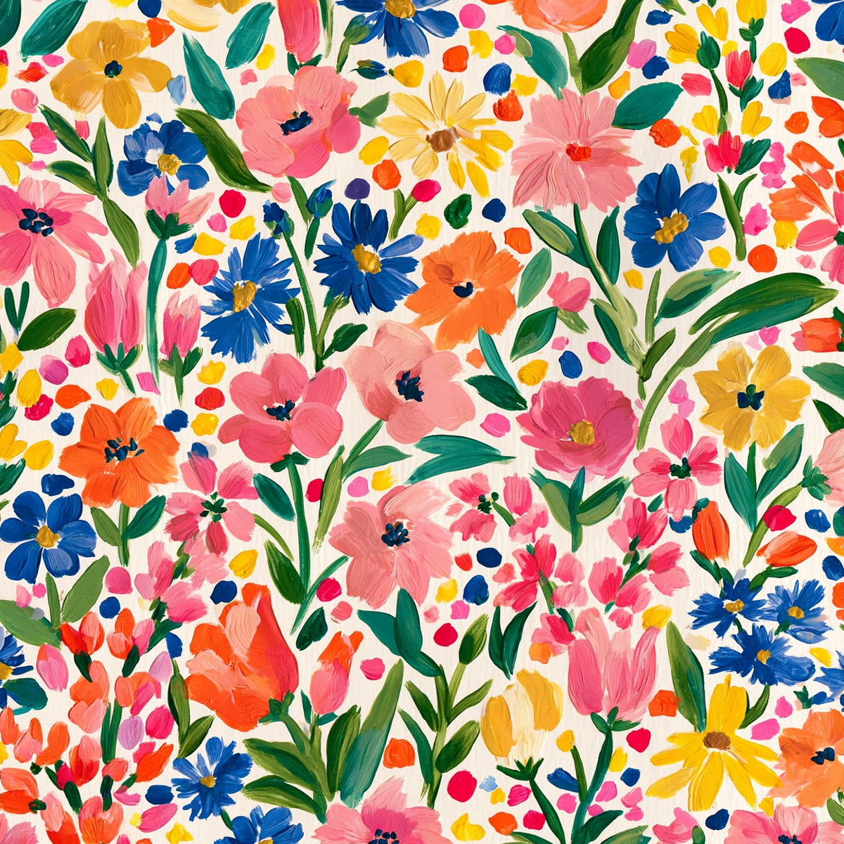 Geschilderd Bloemenveld, het ontwerp
