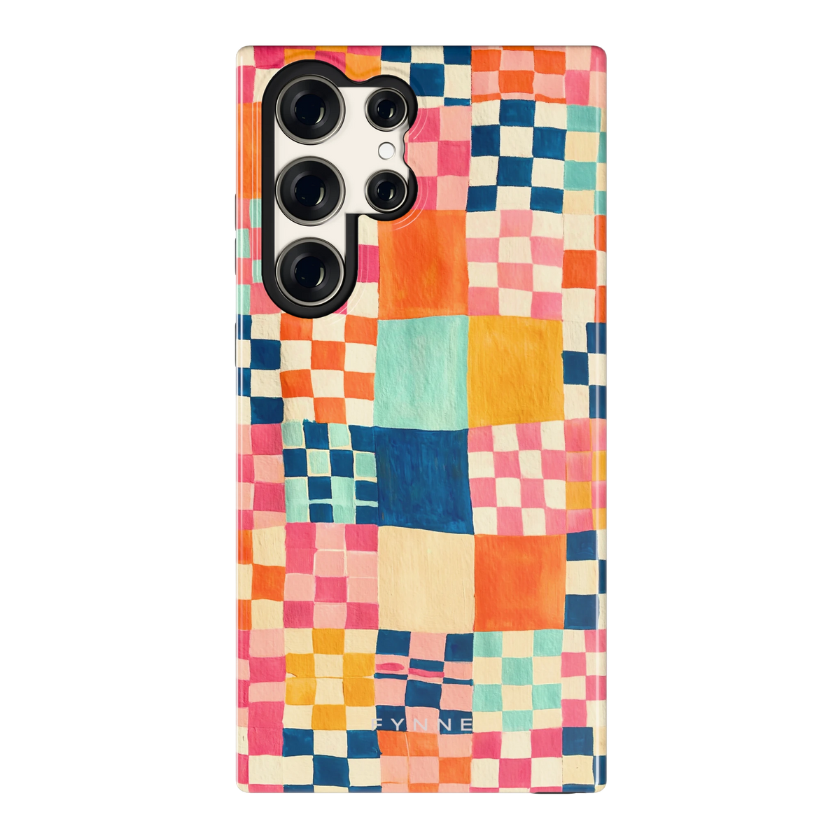 Geschilderd Patchwork hoesje voor Galaxy S23 Ultra, achterkant