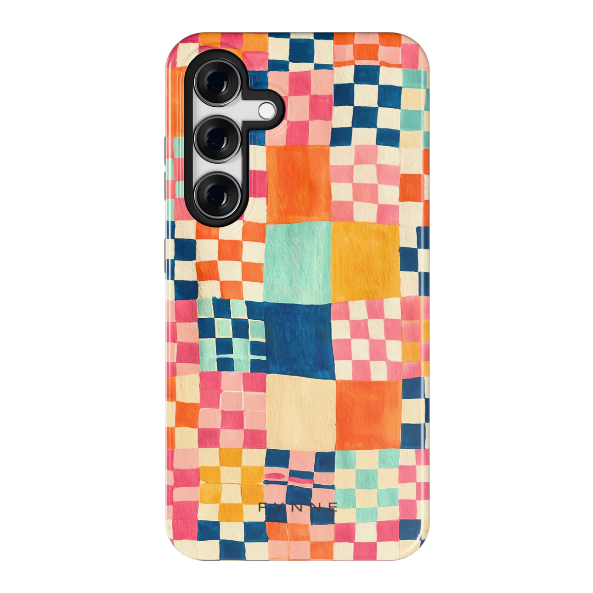 Geschilderd Patchwork hoesje voor Galaxy S24, achterkant