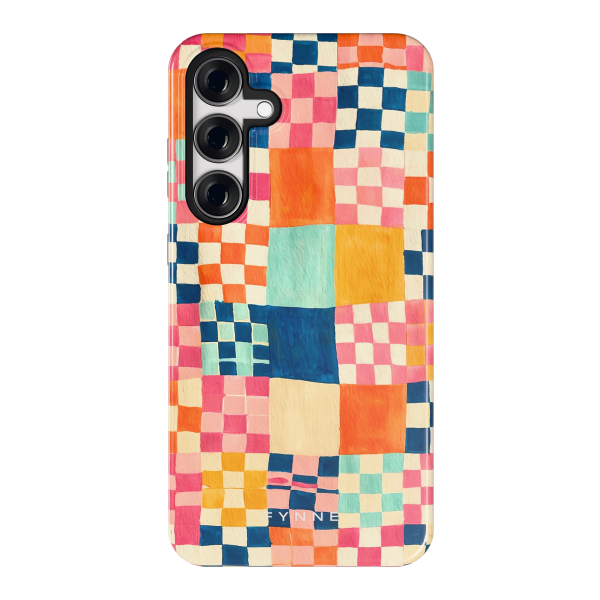Geschilderd Patchwork hoesje voor Galaxy S24+, achterkant