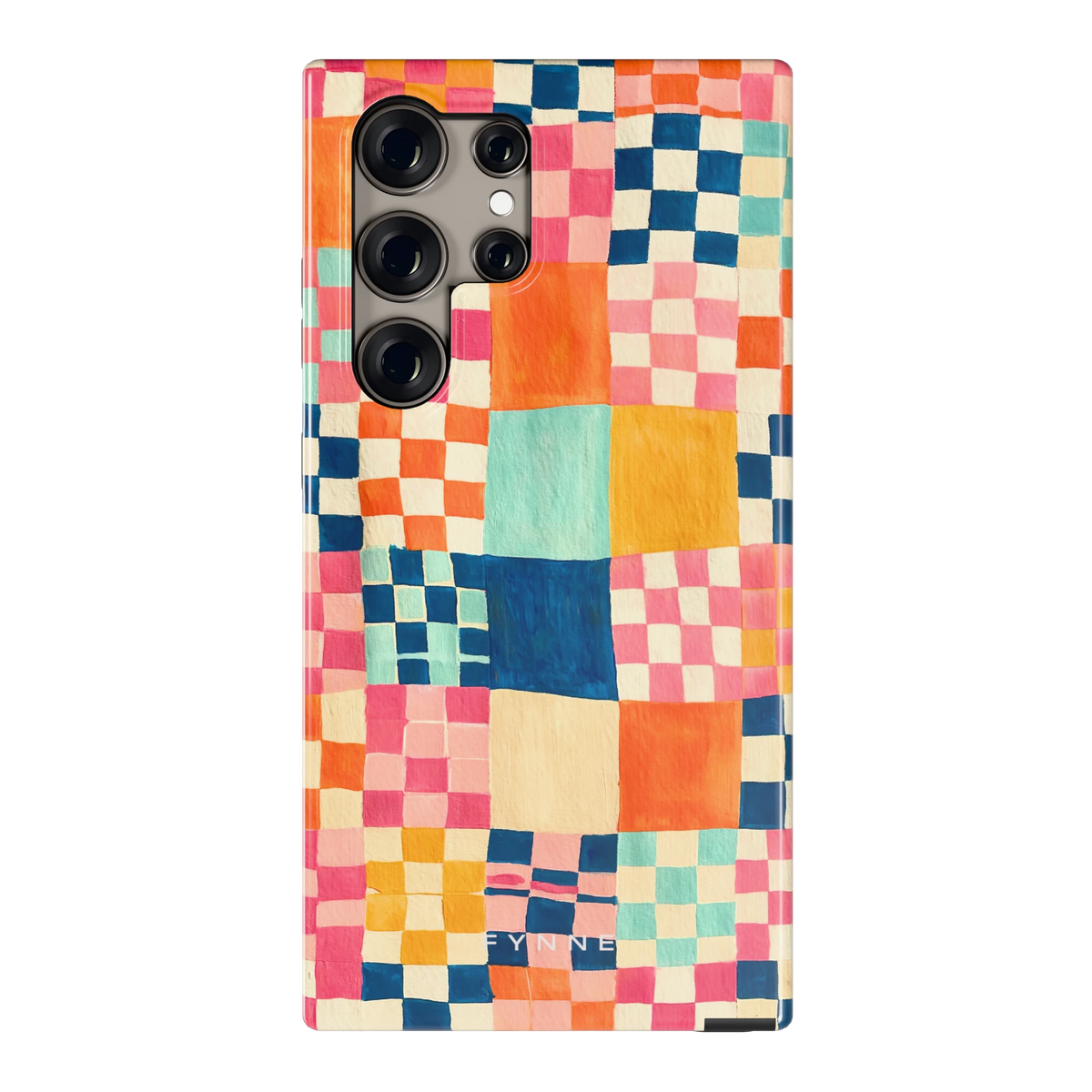 Geschilderd Patchwork hoesje voor Galaxy S24 Ultra, achterkant