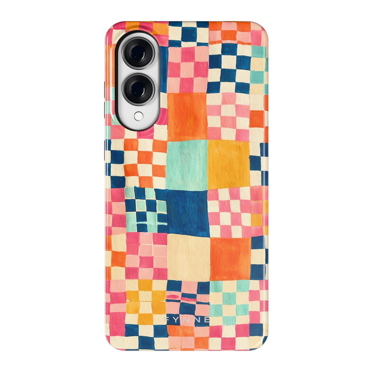 Geschilderd Patchwork hoesje voor Galaxy S25 Edge, achterkant