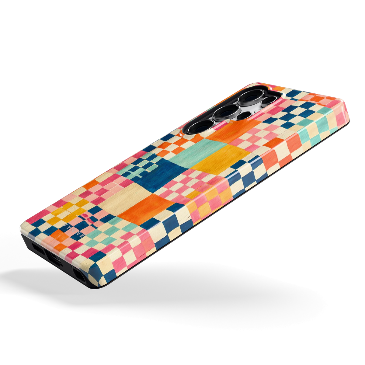 Geschilderd Patchwork hoesje voor Galaxy S25 Ultra, schuin
