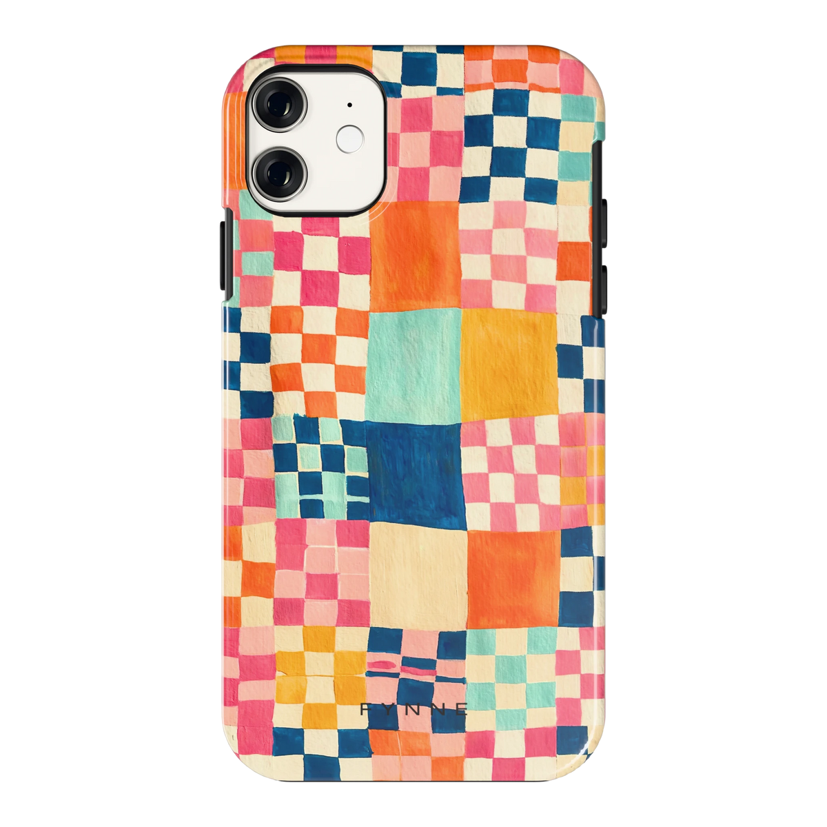 Geschilderd Patchwork hoesje voor iPhone 11, achterkant
