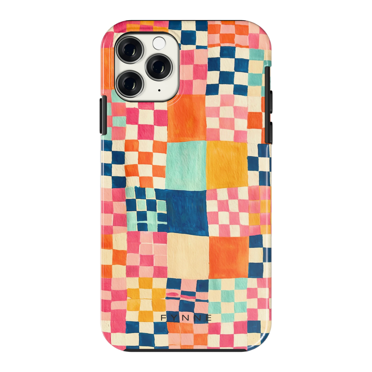 Geschilderd Patchwork hoesje voor iPhone 11 Pro, achterkant