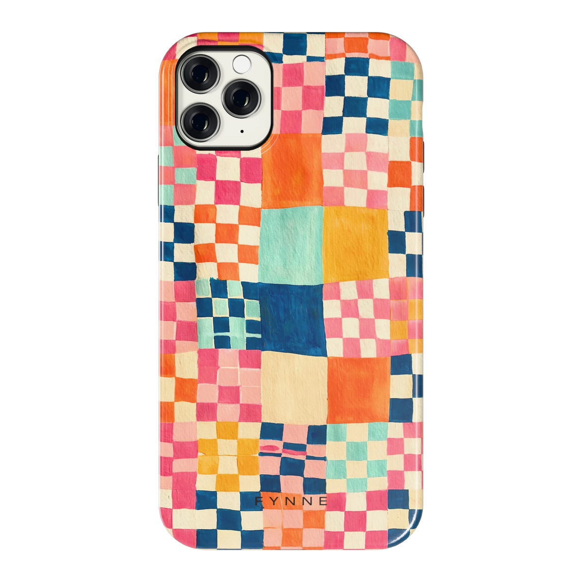 Geschilderd Patchwork hoesje voor iPhone 11 Pro Max, achterkant