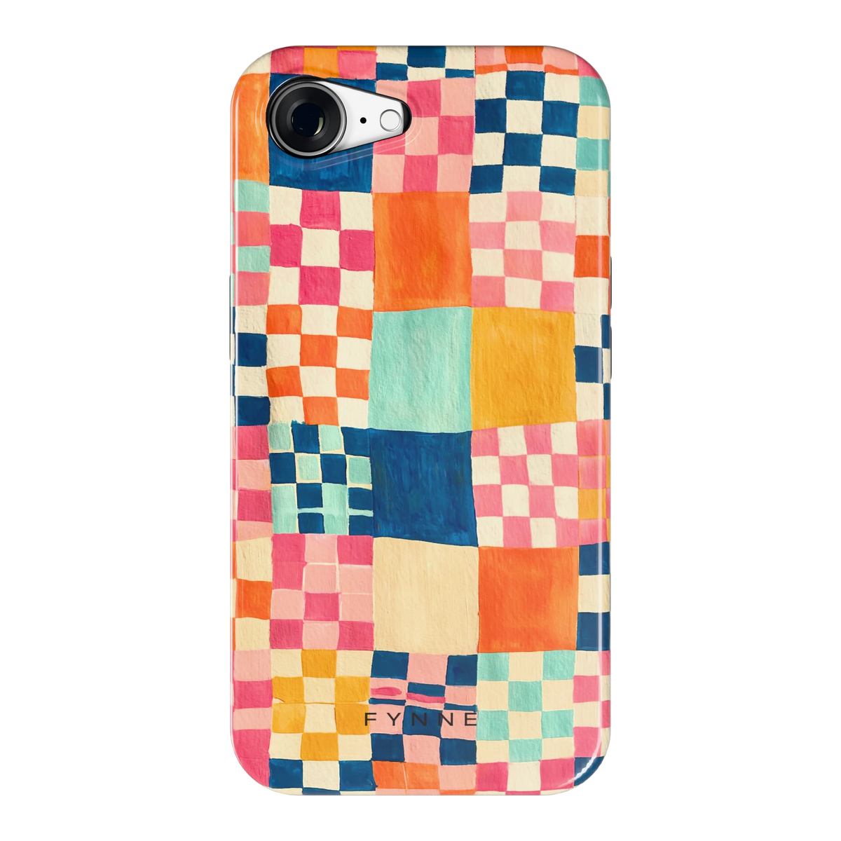 Geschilderd Patchwork hoesje voor iPhone 16e, achterkant