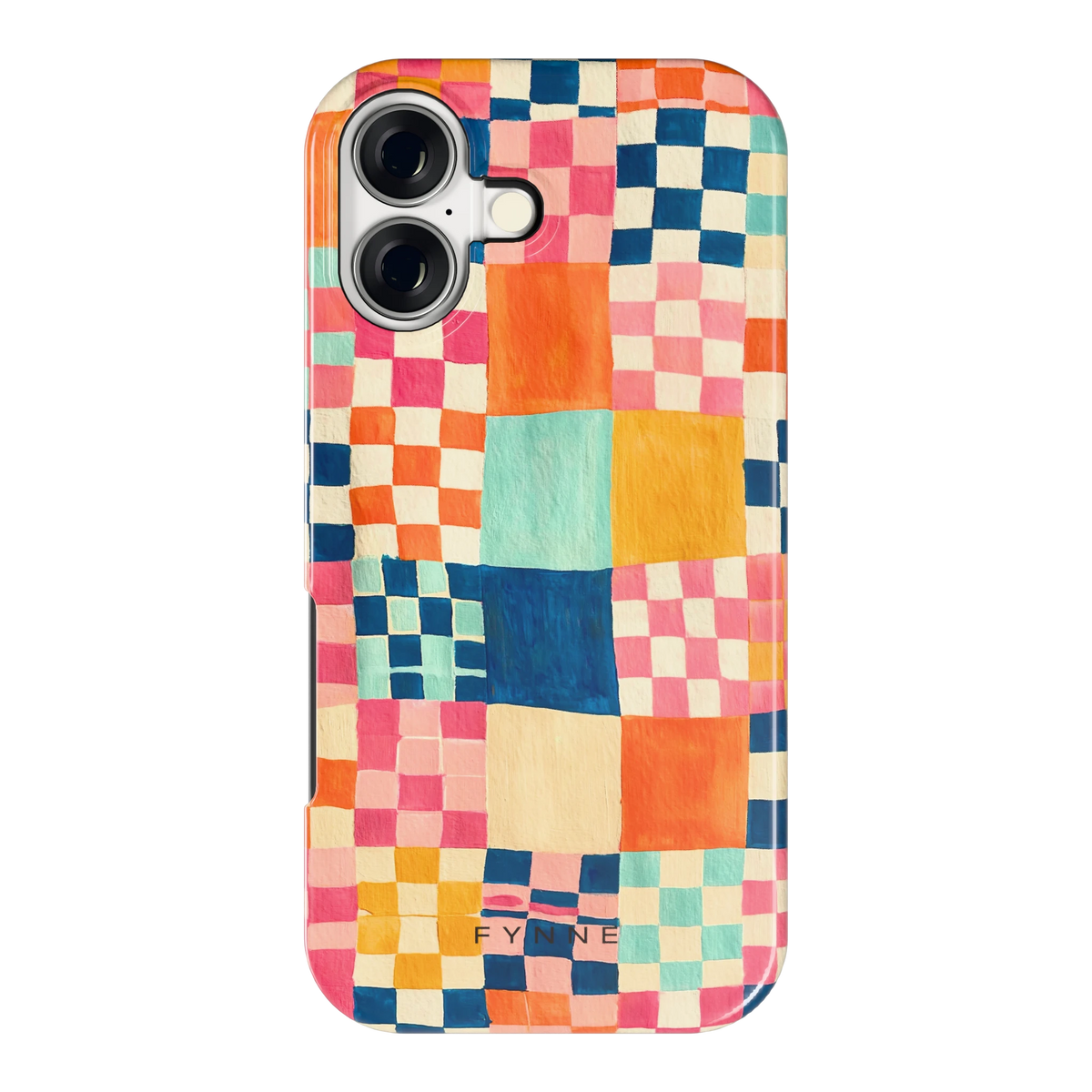 Geschilderd Patchwork hoesje voor iPhone 17, achterkant