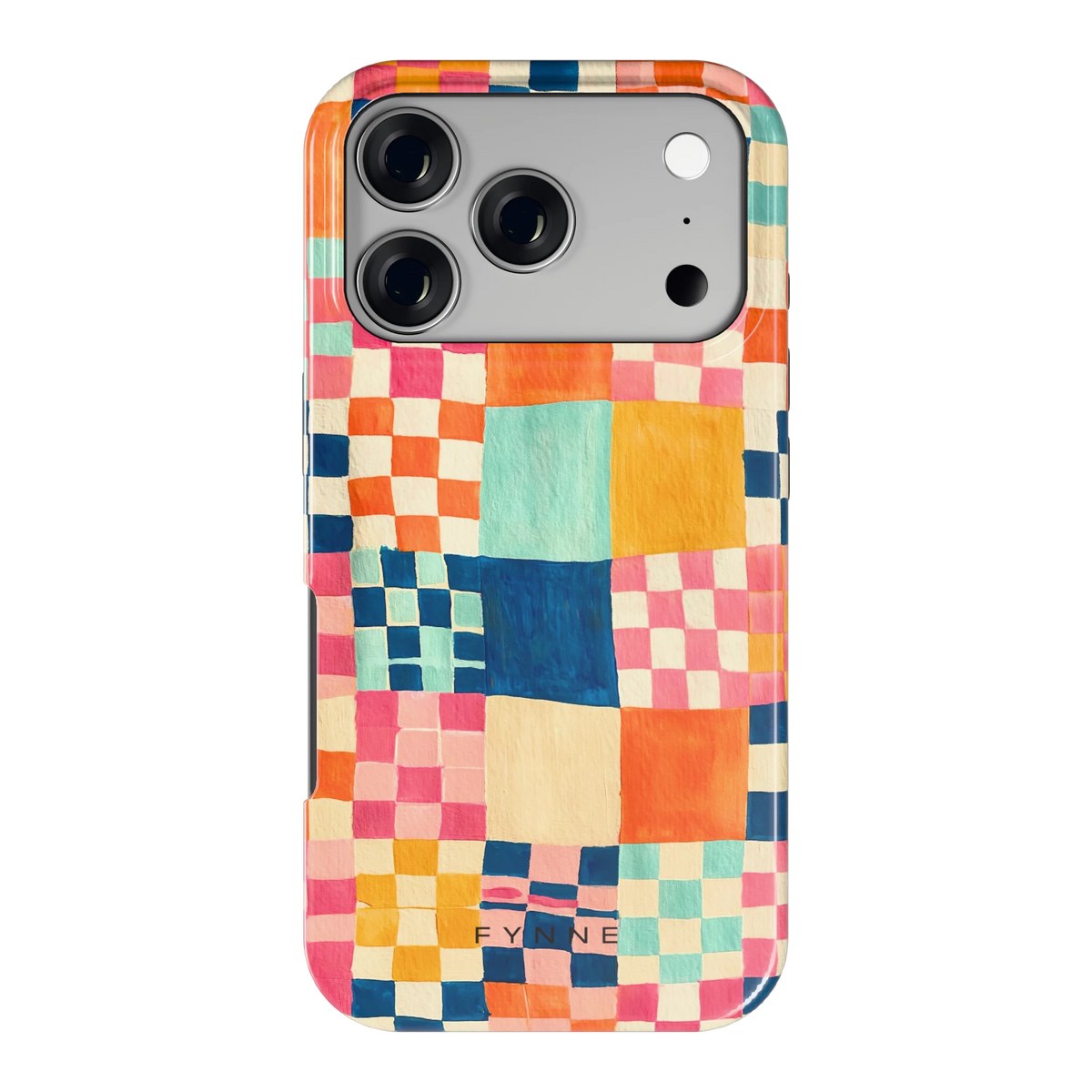 Geschilderd Patchwork hoesje voor iPhone 17 Pro, achterkant