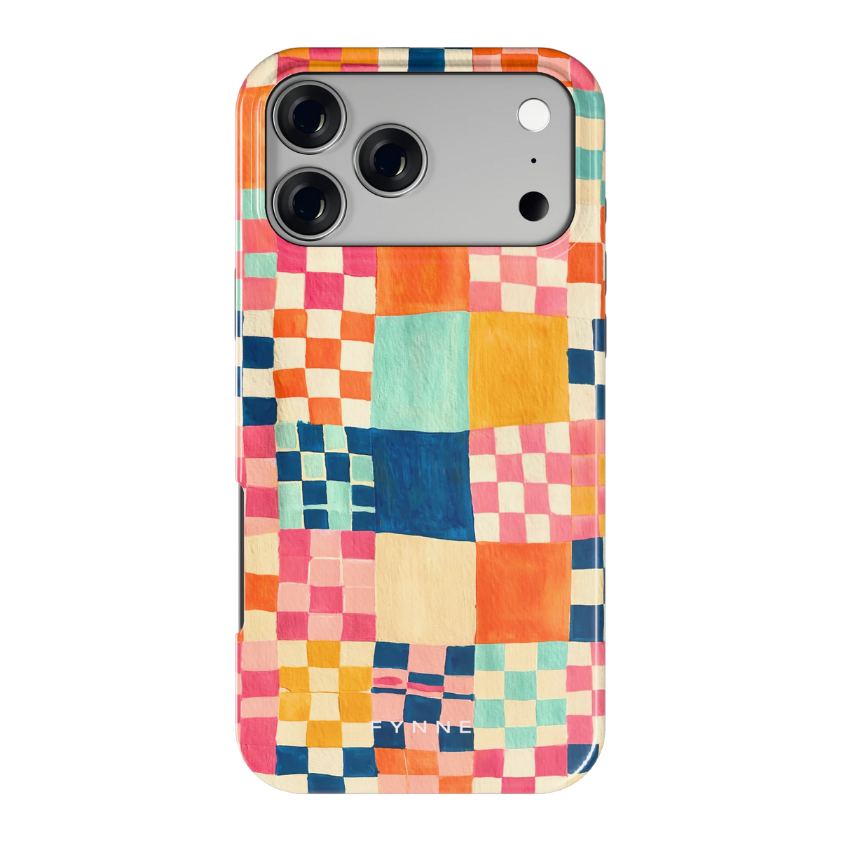 Geschilderd Patchwork hoesje voor iPhone 17 Pro Max, achterkant