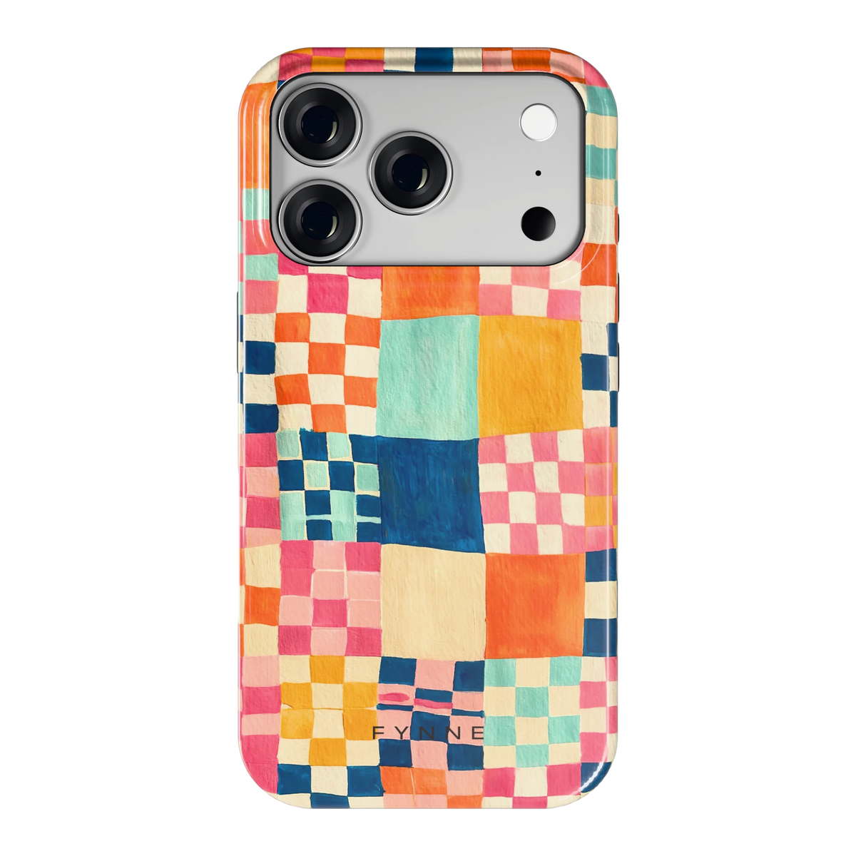 Geschilderd Patchwork hoesje voor iPhone 18 Pro, achterkant