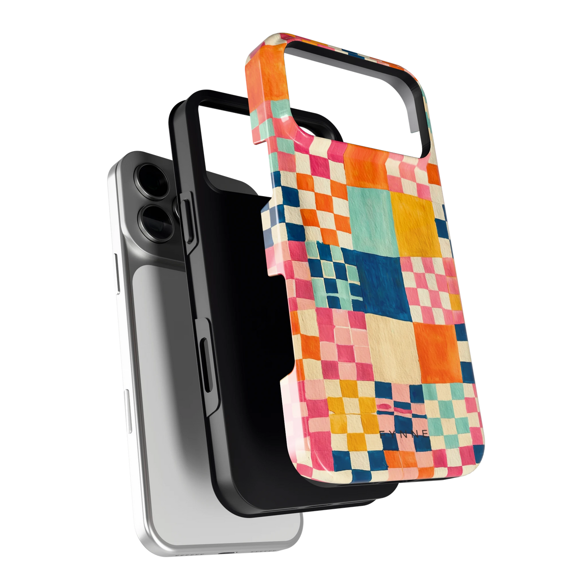 Geschilderd Patchwork hoesje voor iPhone 18 Pro Max, los van de telefoon