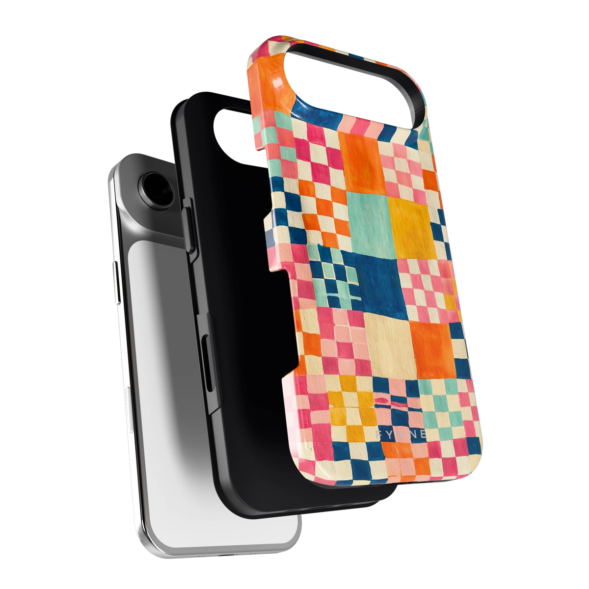Geschilderd Patchwork hoesje voor iPhone Air, los van de telefoon