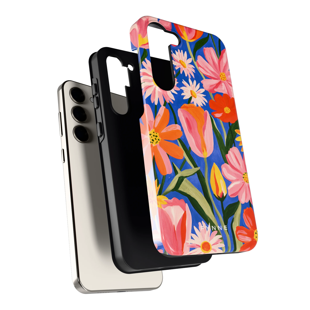 Geschilderde Tulpentuin hoesje voor Galaxy S23+, los van de telefoon