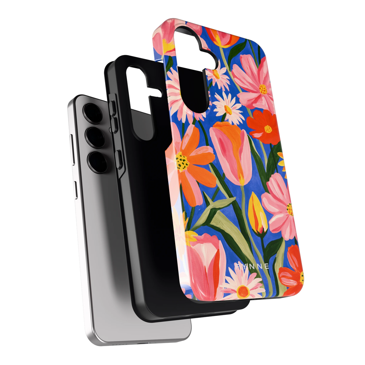 Geschilderde Tulpentuin hoesje voor Galaxy S24, los van de telefoon