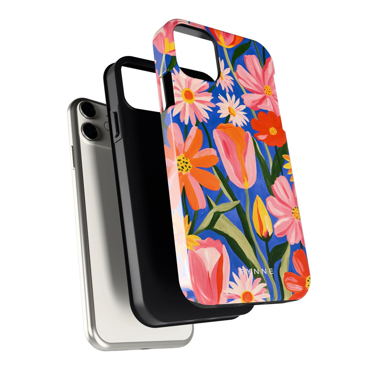 Geschilderde Tulpentuin hoesje voor iPhone 11, los van de telefoon