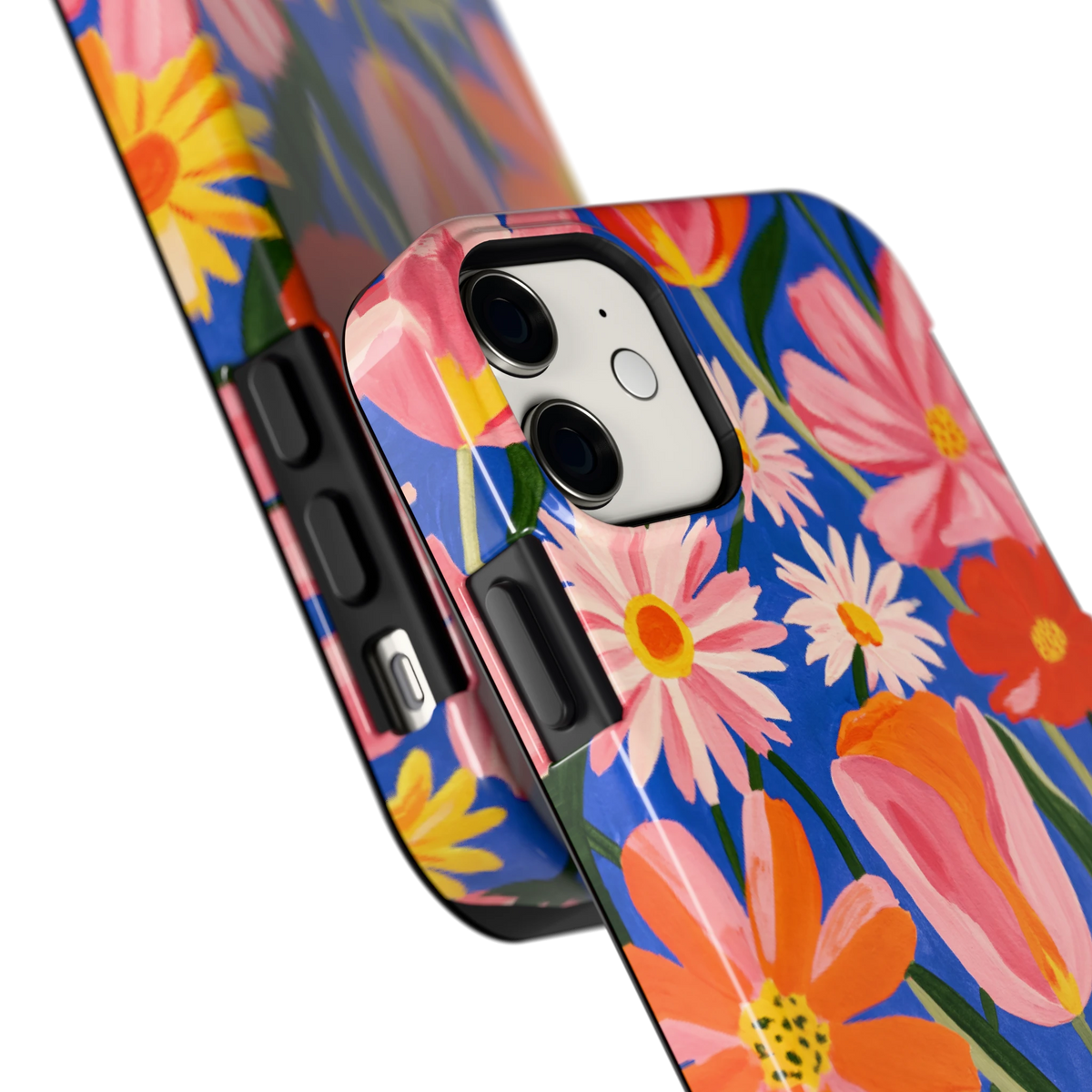 Geschilderde Tulpentuin hoesje voor iPhone 11, close-up