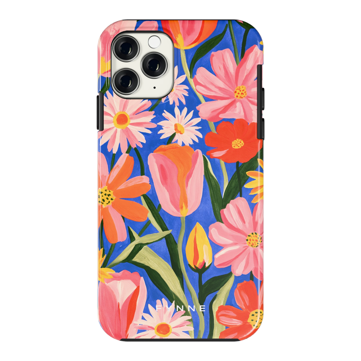 Geschilderde Tulpentuin hoesje voor iPhone 11 Pro, achterkant