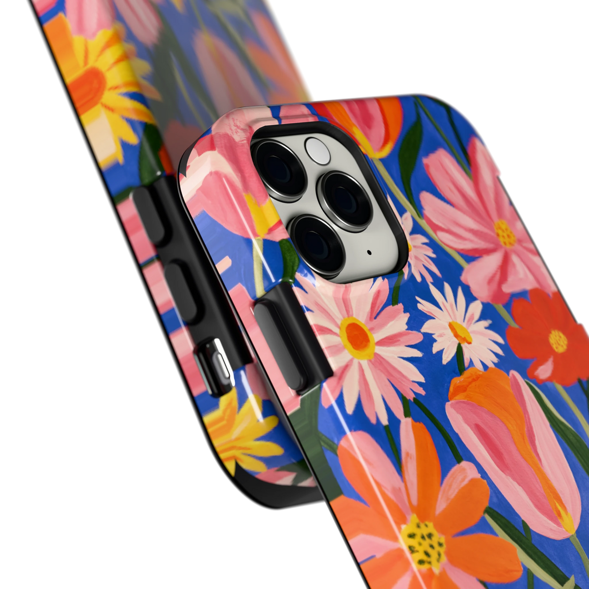 Geschilderde Tulpentuin hoesje voor iPhone 11 Pro, close-up