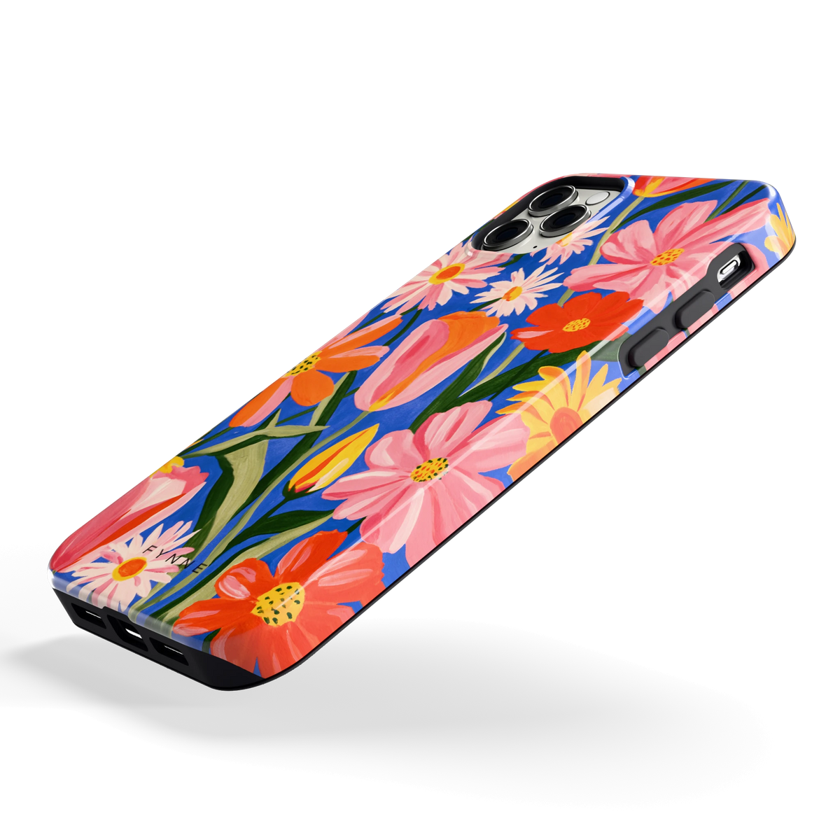 Geschilderde Tulpentuin hoesje voor iPhone 11 Pro Max, schuin