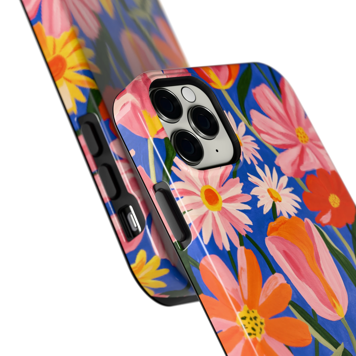Geschilderde Tulpentuin hoesje voor iPhone 11 Pro Max, close-up