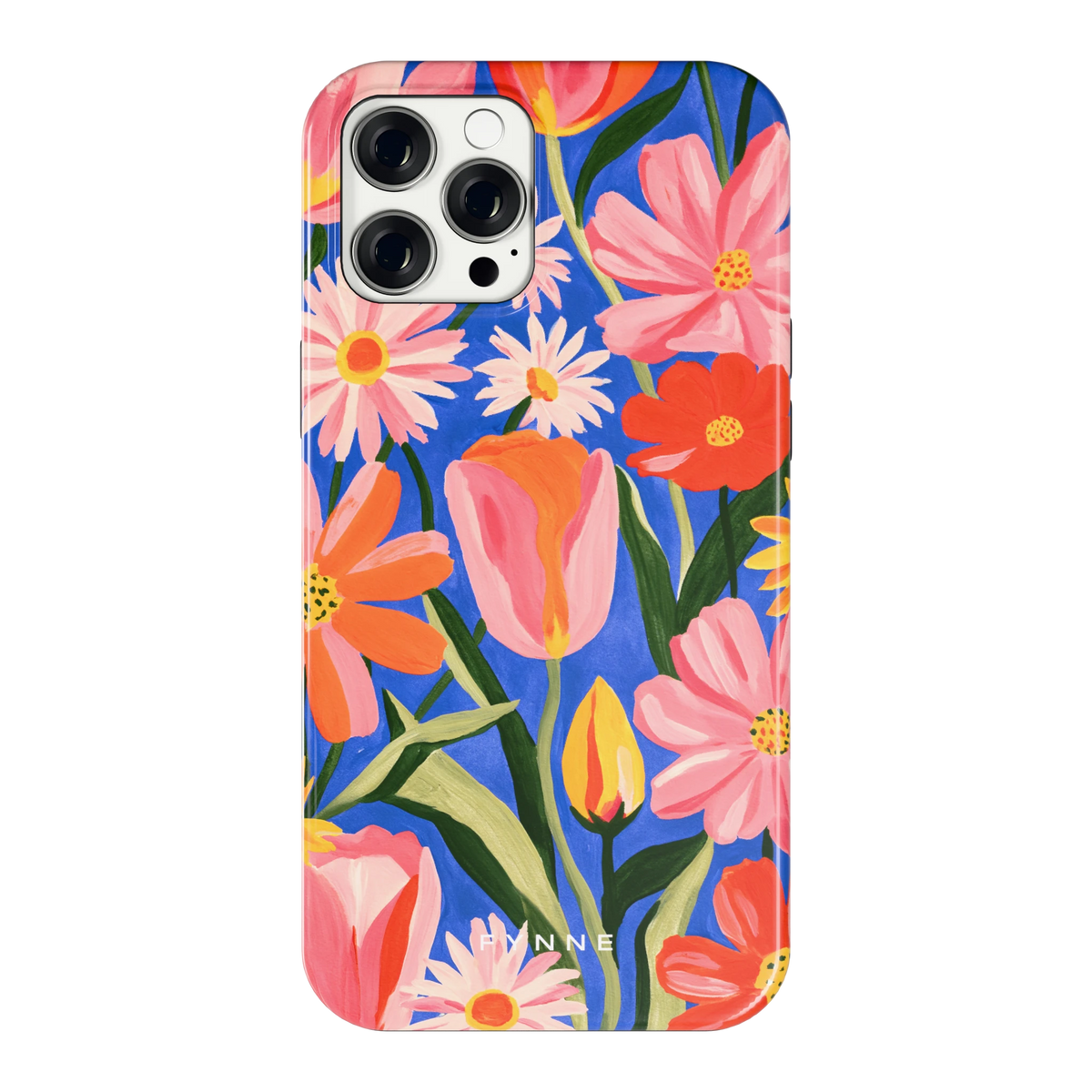 Geschilderde Tulpentuin hoesje voor iPhone 12 Pro Max, achterkant