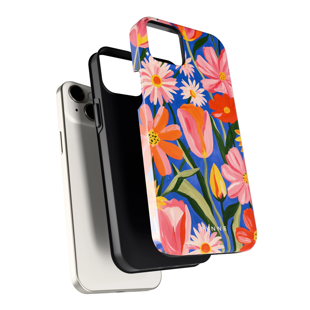 Geschilderde Tulpentuin hoesje voor iPhone 14 Plus, los van de telefoon
