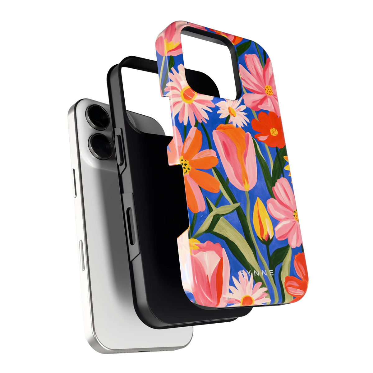 Geschilderde Tulpentuin hoesje voor iPhone 16 Pro, los van de telefoon