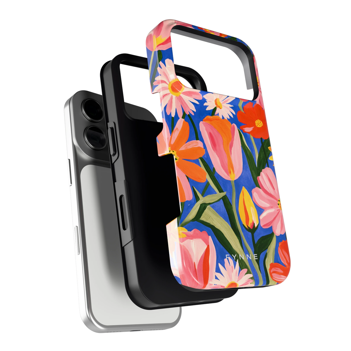 Geschilderde Tulpentuin hoesje voor iPhone 17 Pro, los van de telefoon