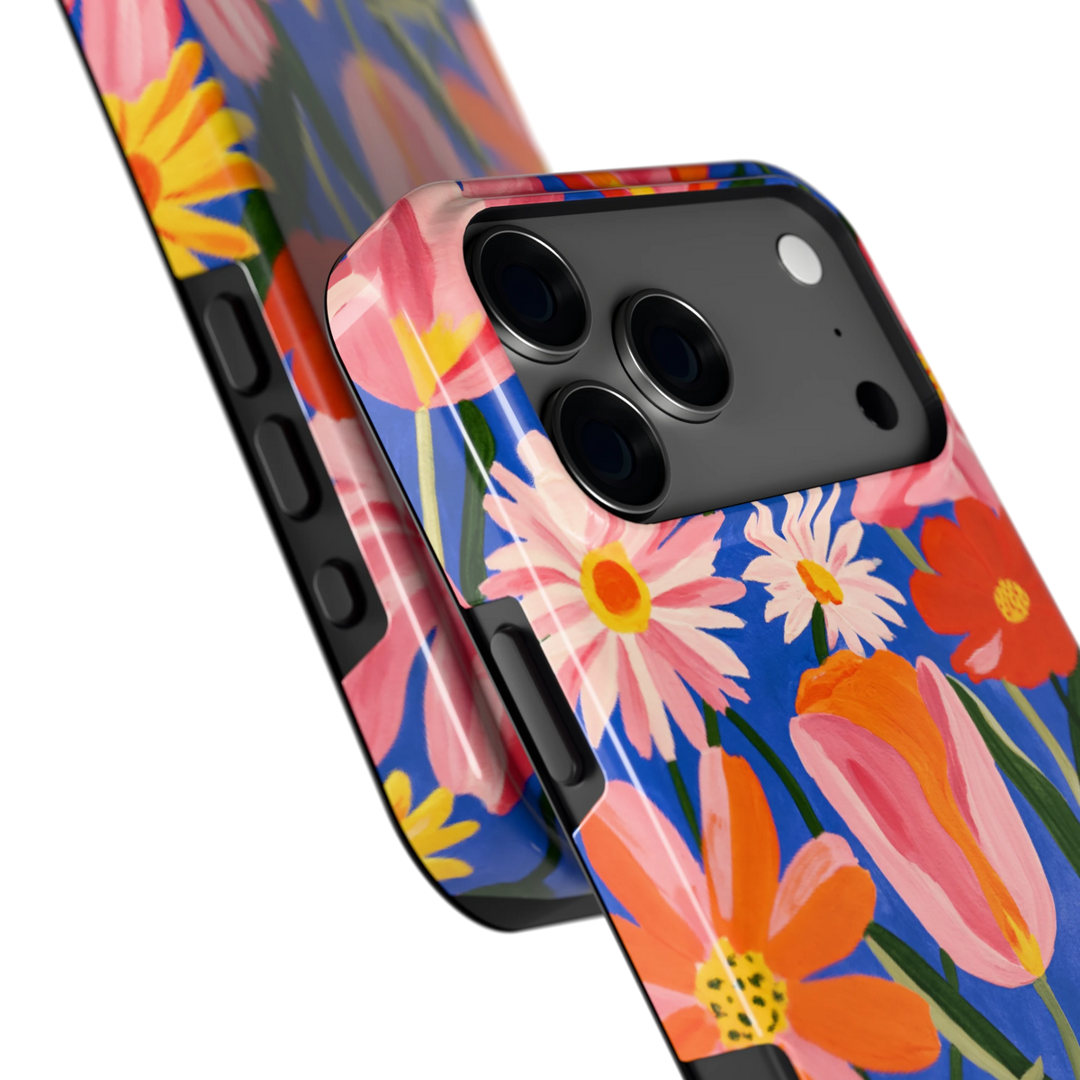 Geschilderde Tulpentuin hoesje voor iPhone 17 Pro Max, close-up