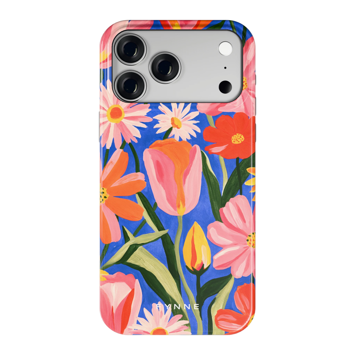 Geschilderde Tulpentuin hoesje voor iPhone 18 Pro Max, achterkant