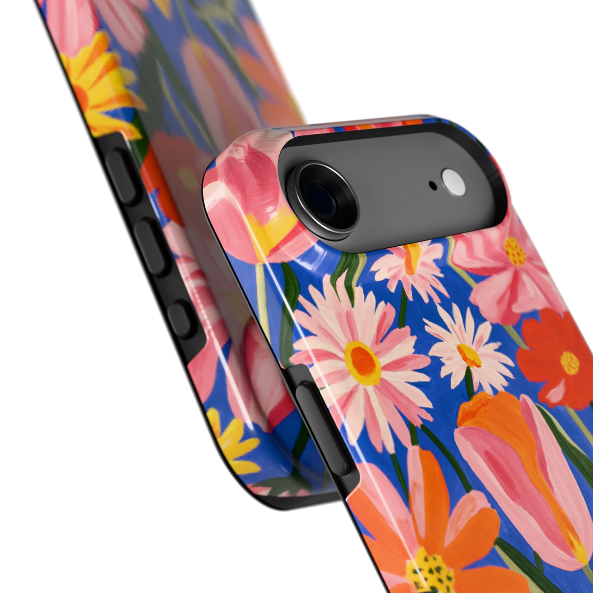 Geschilderde Tulpentuin hoesje voor iPhone Air, close-up