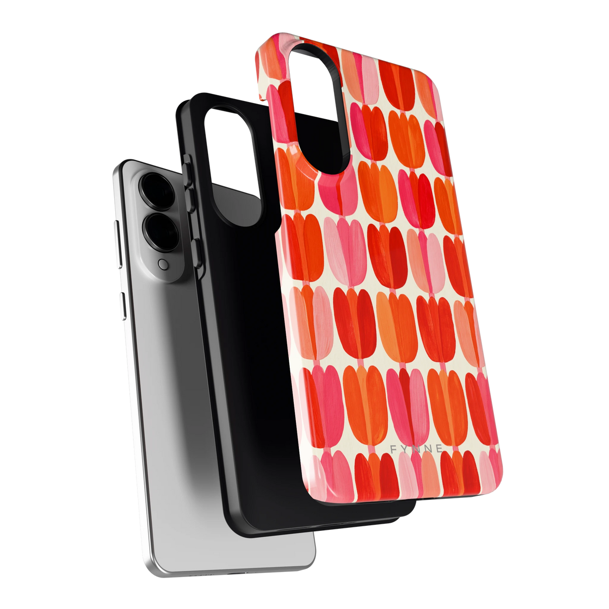 Geschilderde tulpenrijen hoesje voor Galaxy S25 Edge, los van de telefoon