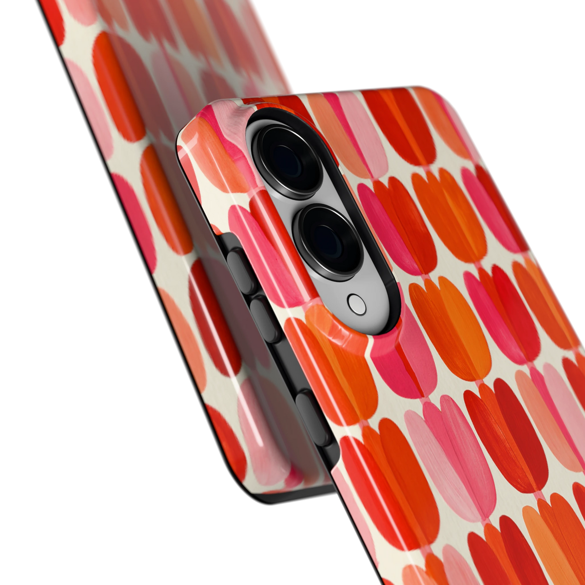Geschilderde tulpenrijen hoesje voor Galaxy S25 Edge, close-up
