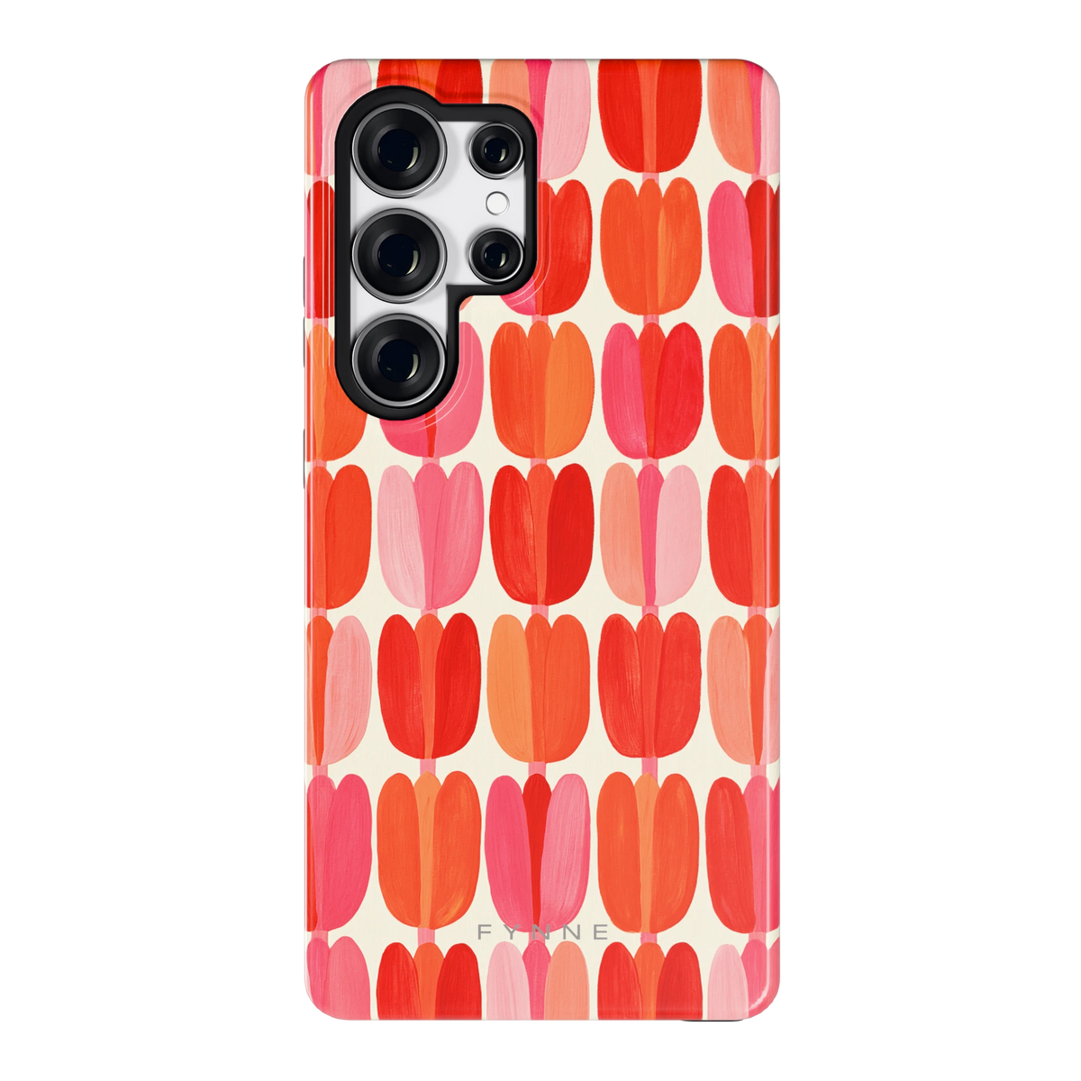 Geschilderde tulpenrijen hoesje voor Galaxy S25 Ultra, achterkant