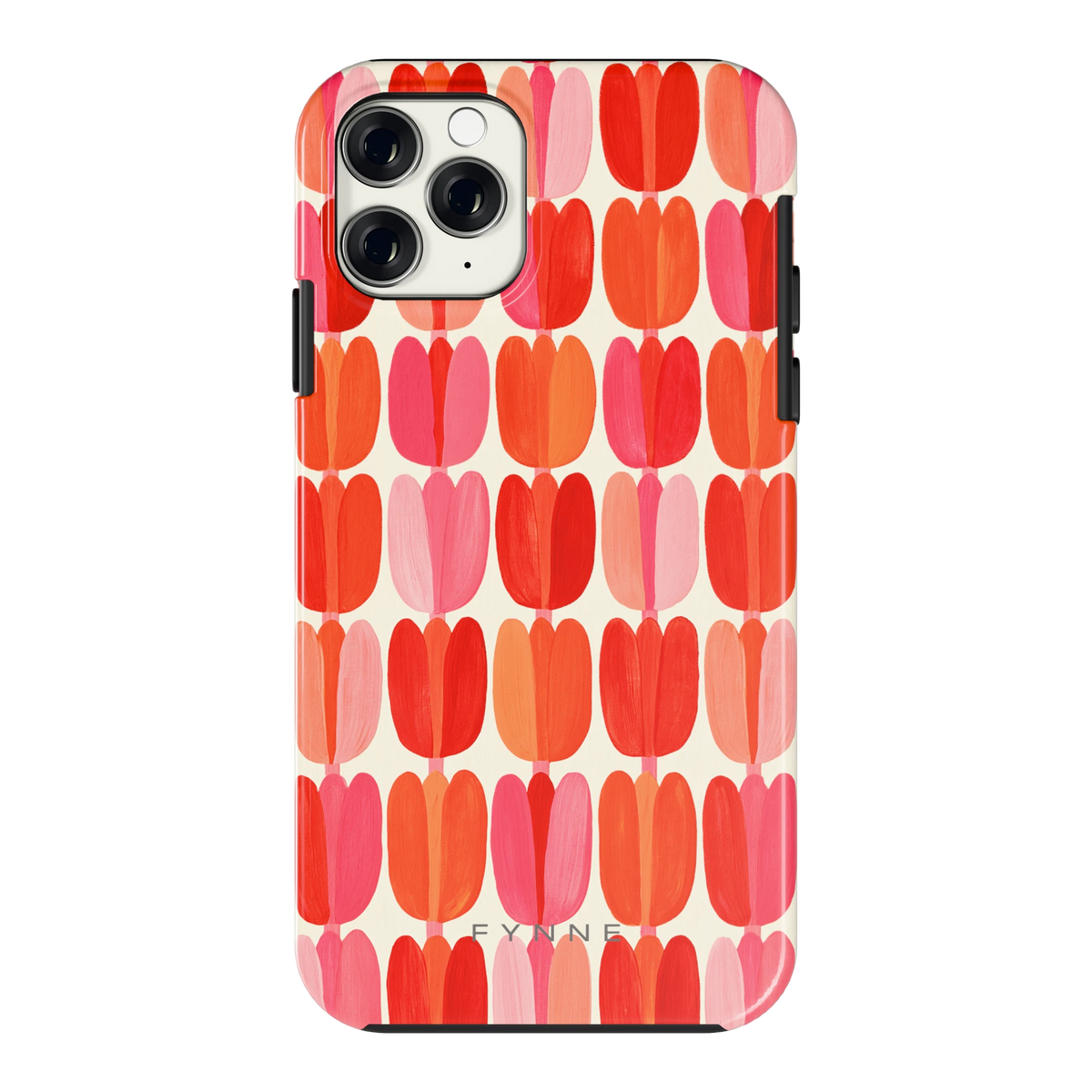 Geschilderde tulpenrijen hoesje voor iPhone 11 Pro, achterkant
