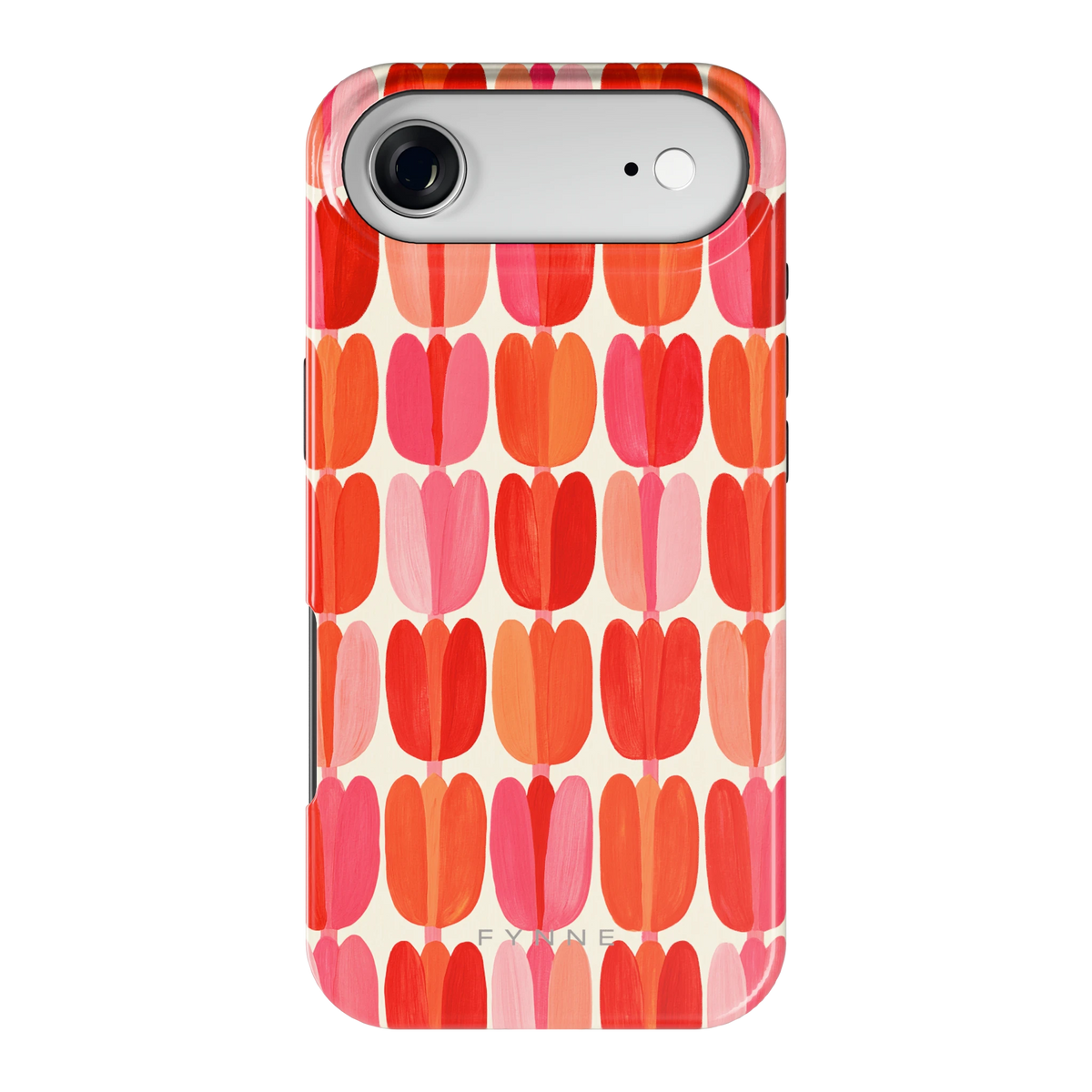 Geschilderde tulpenrijen hoesje voor iPhone Air, achterkant