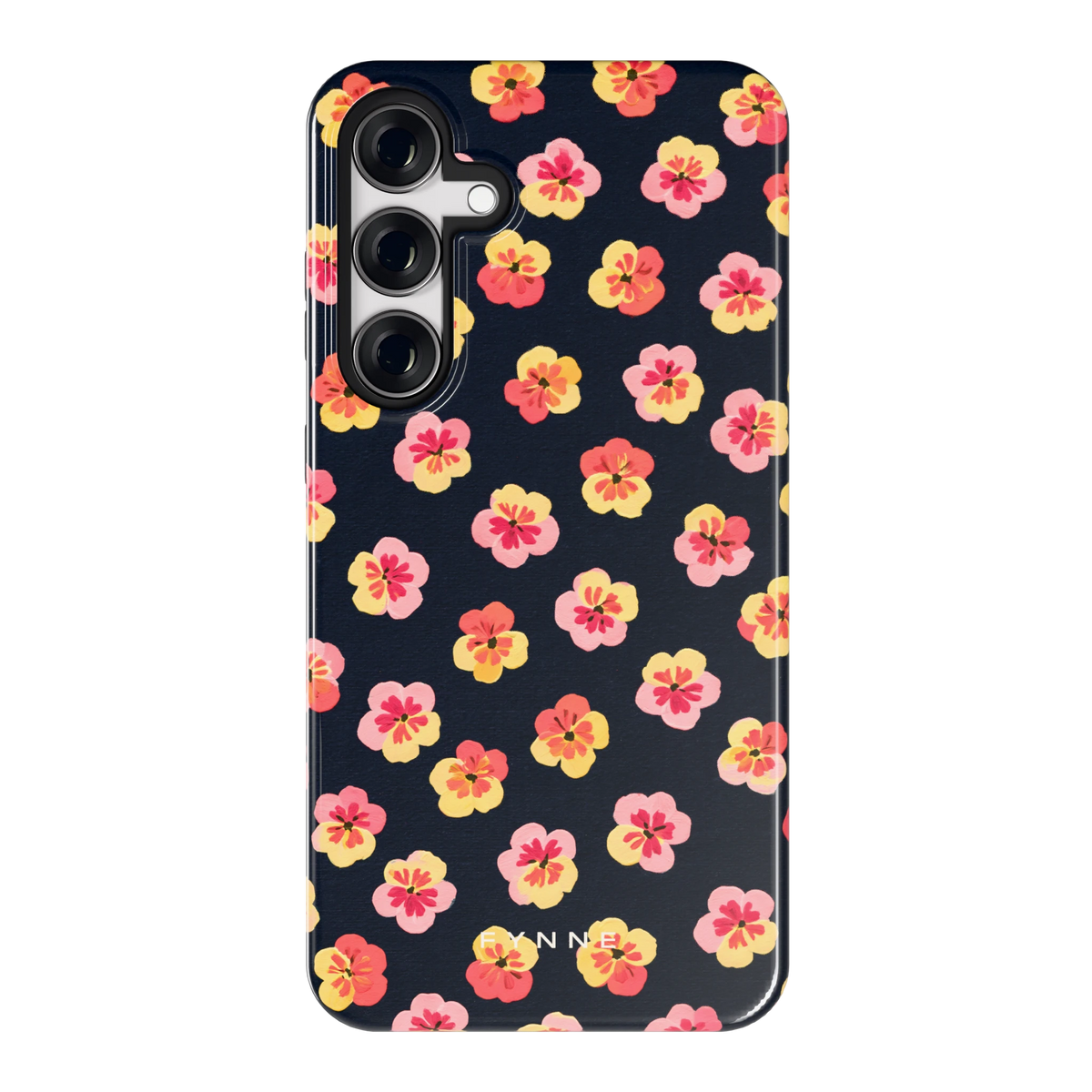 Viooltjes bij Nacht hoesje voor Galaxy S24+, achterkant