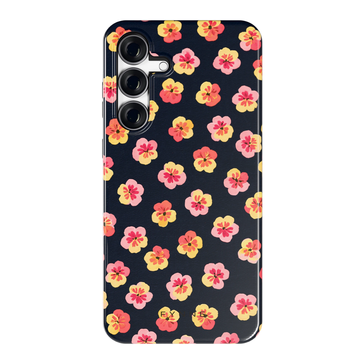 Viooltjes bij Nacht hoesje voor Galaxy S25 FE, achterkant