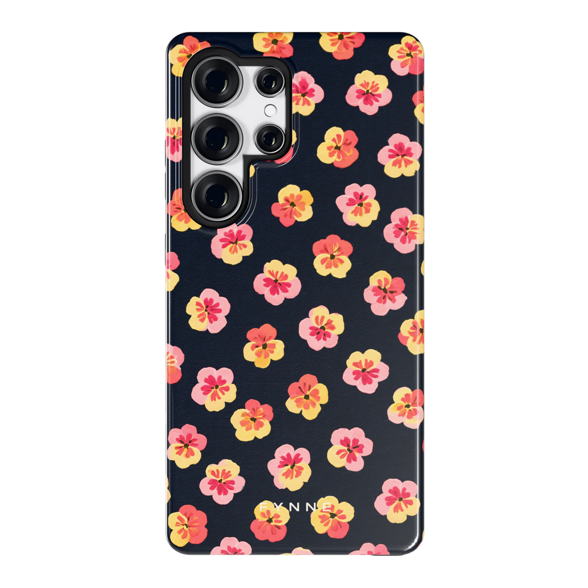 Viooltjes bij Nacht hoesje voor Galaxy S25 Ultra, achterkant
