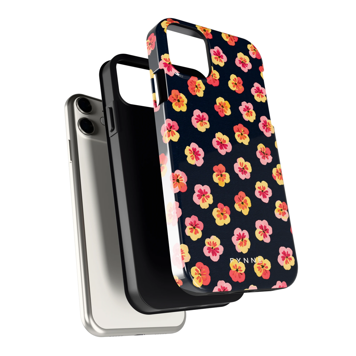 Viooltjes bij Nacht hoesje voor iPhone 11, los van de telefoon