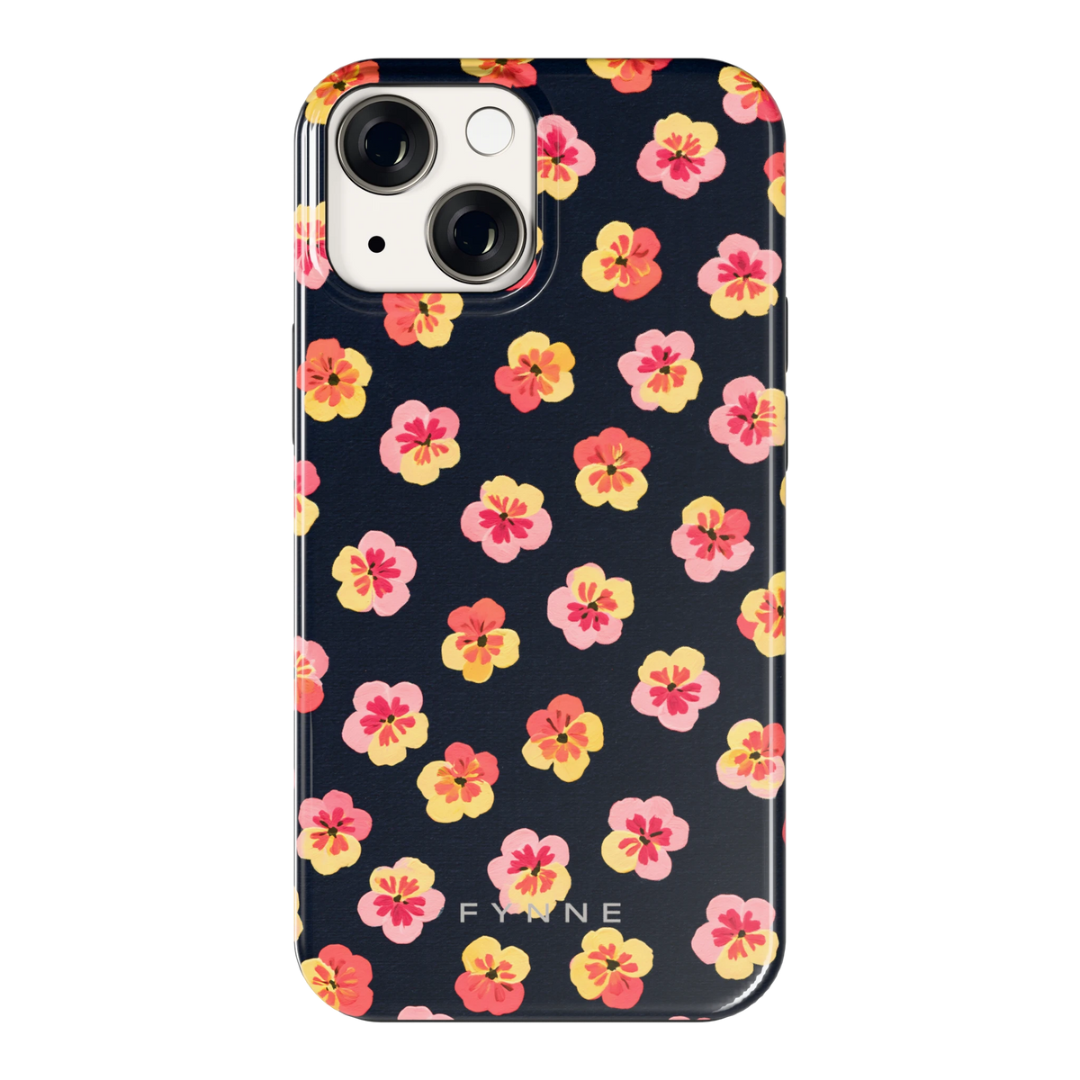 Viooltjes bij Nacht hoesje voor iPhone 13 mini, achterkant