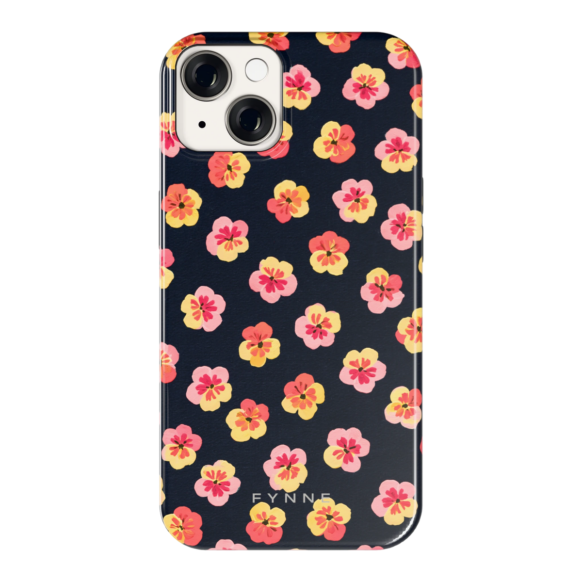 Viooltjes bij Nacht hoesje voor iPhone 14, achterkant