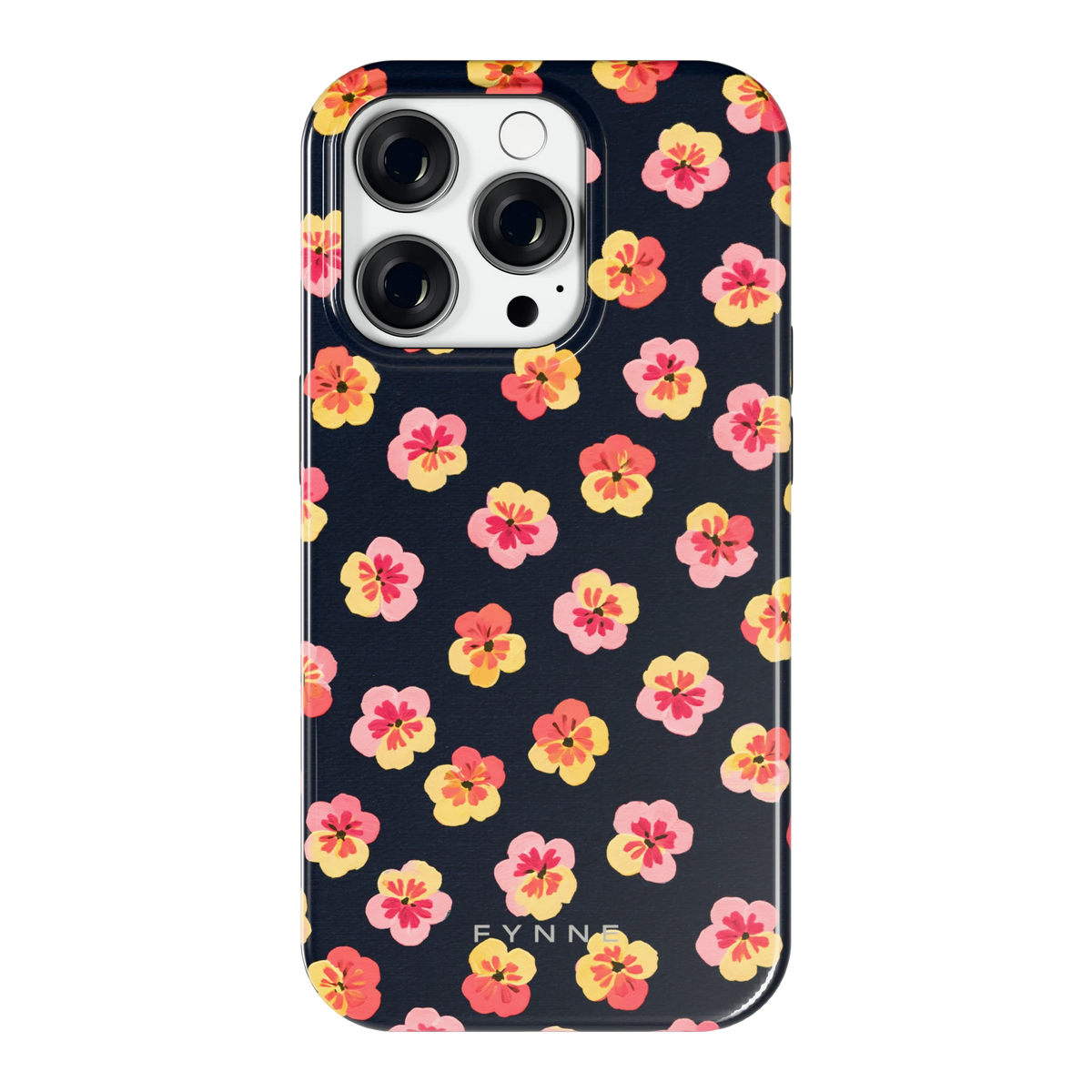 Viooltjes bij Nacht hoesje voor iPhone 14 Pro, achterkant