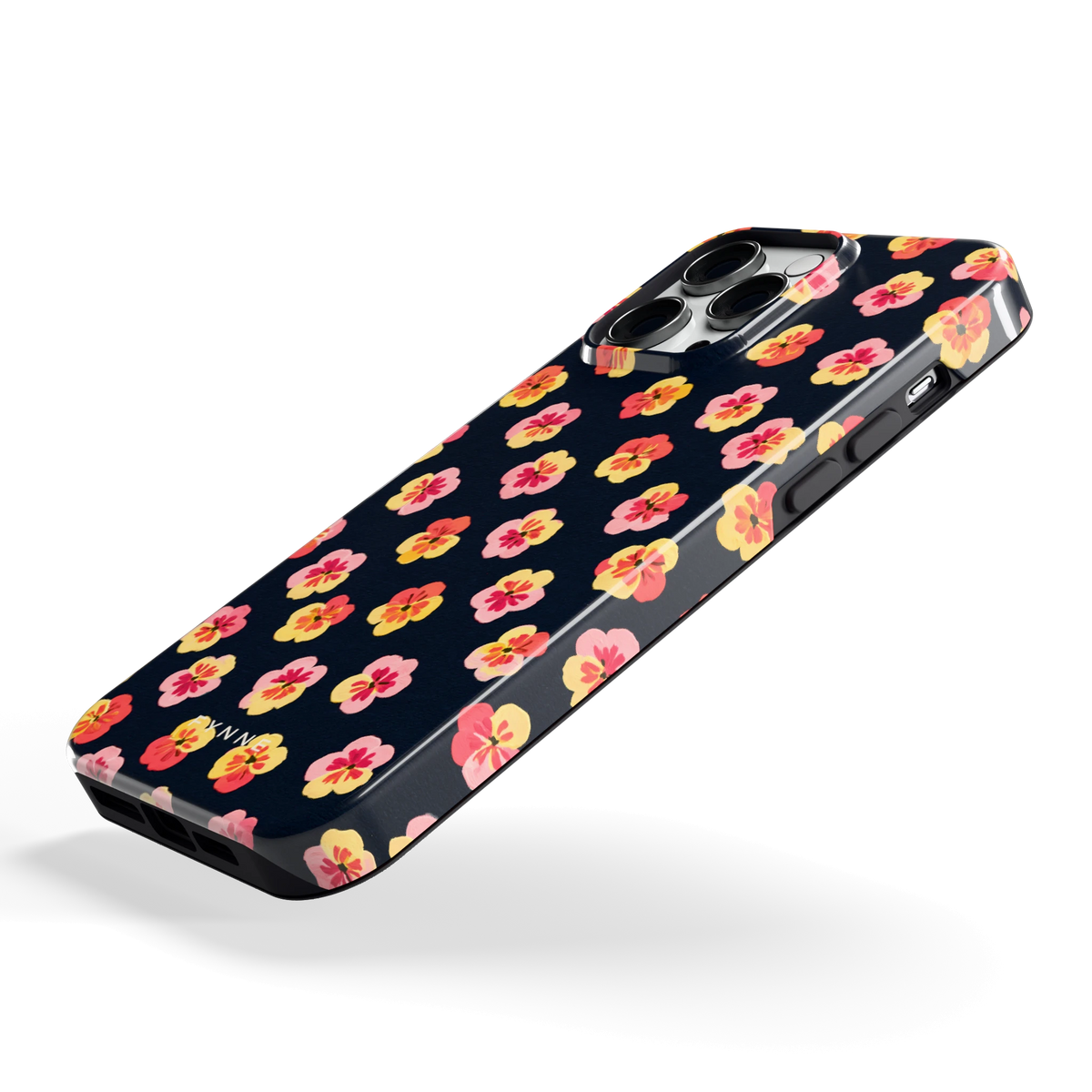 Viooltjes bij Nacht hoesje voor iPhone 14 Pro Max, schuin