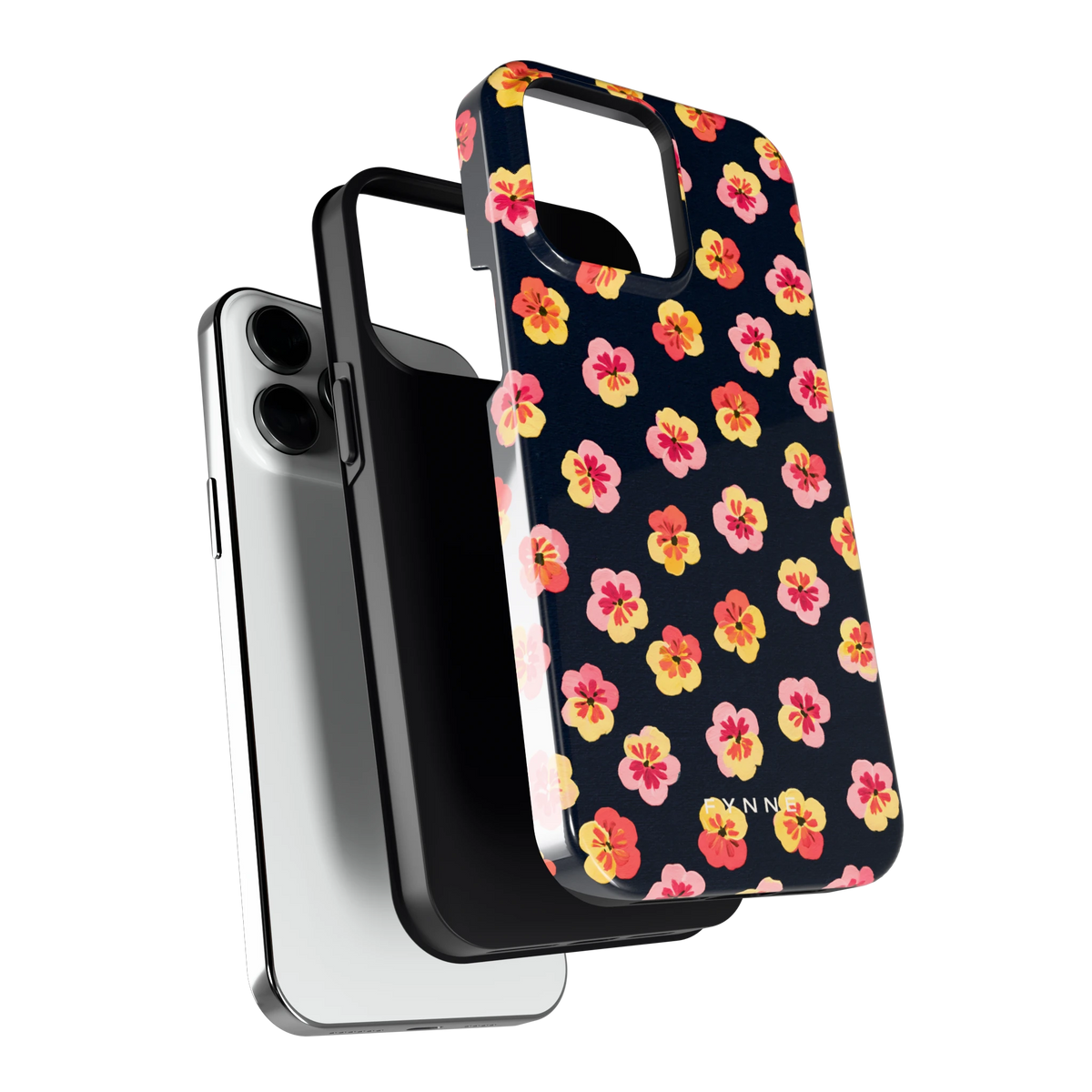 Viooltjes bij Nacht hoesje voor iPhone 14 Pro Max, los van de telefoon