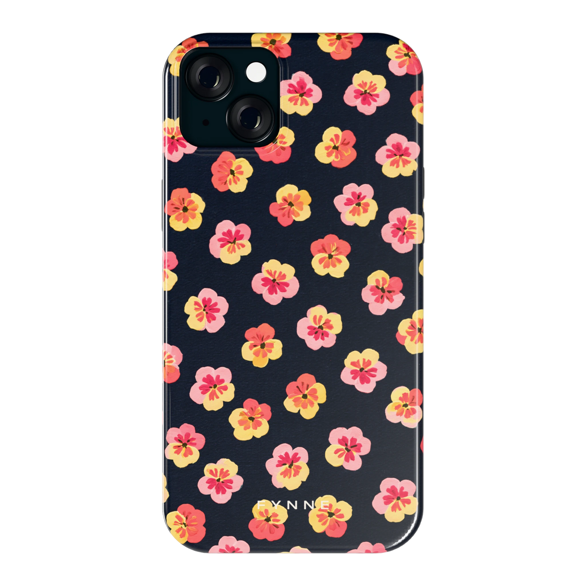Viooltjes bij Nacht hoesje voor iPhone 15 Plus, achterkant