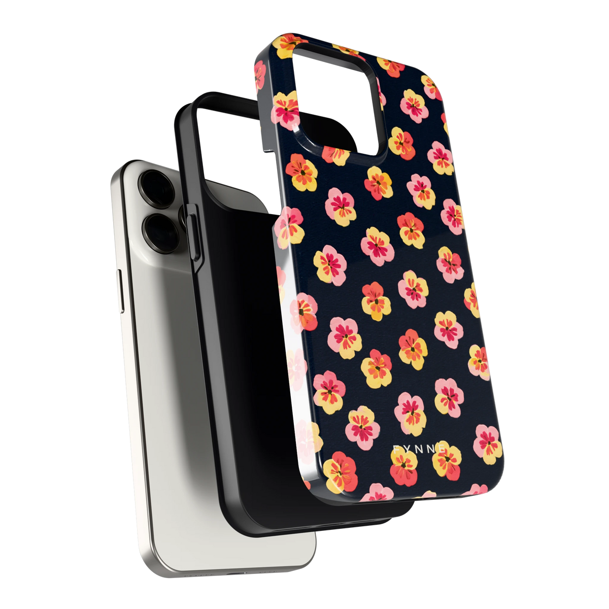 Viooltjes bij Nacht hoesje voor iPhone 15 Pro Max, los van de telefoon