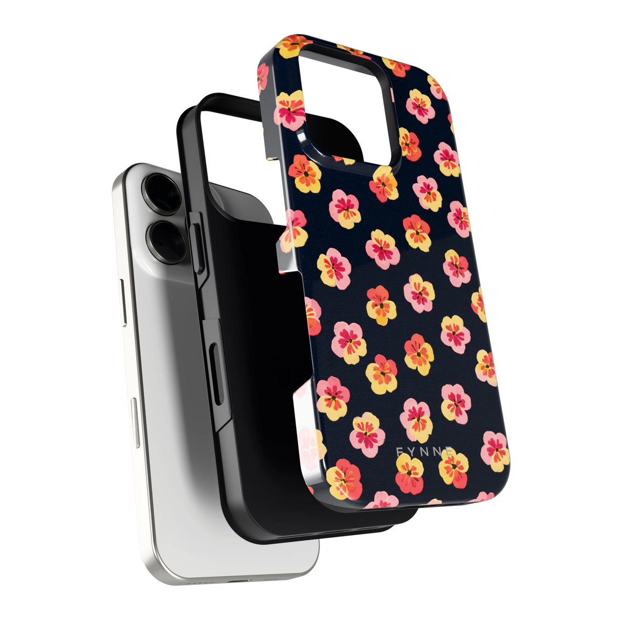 Viooltjes bij Nacht hoesje voor iPhone 16 Pro, los van de telefoon