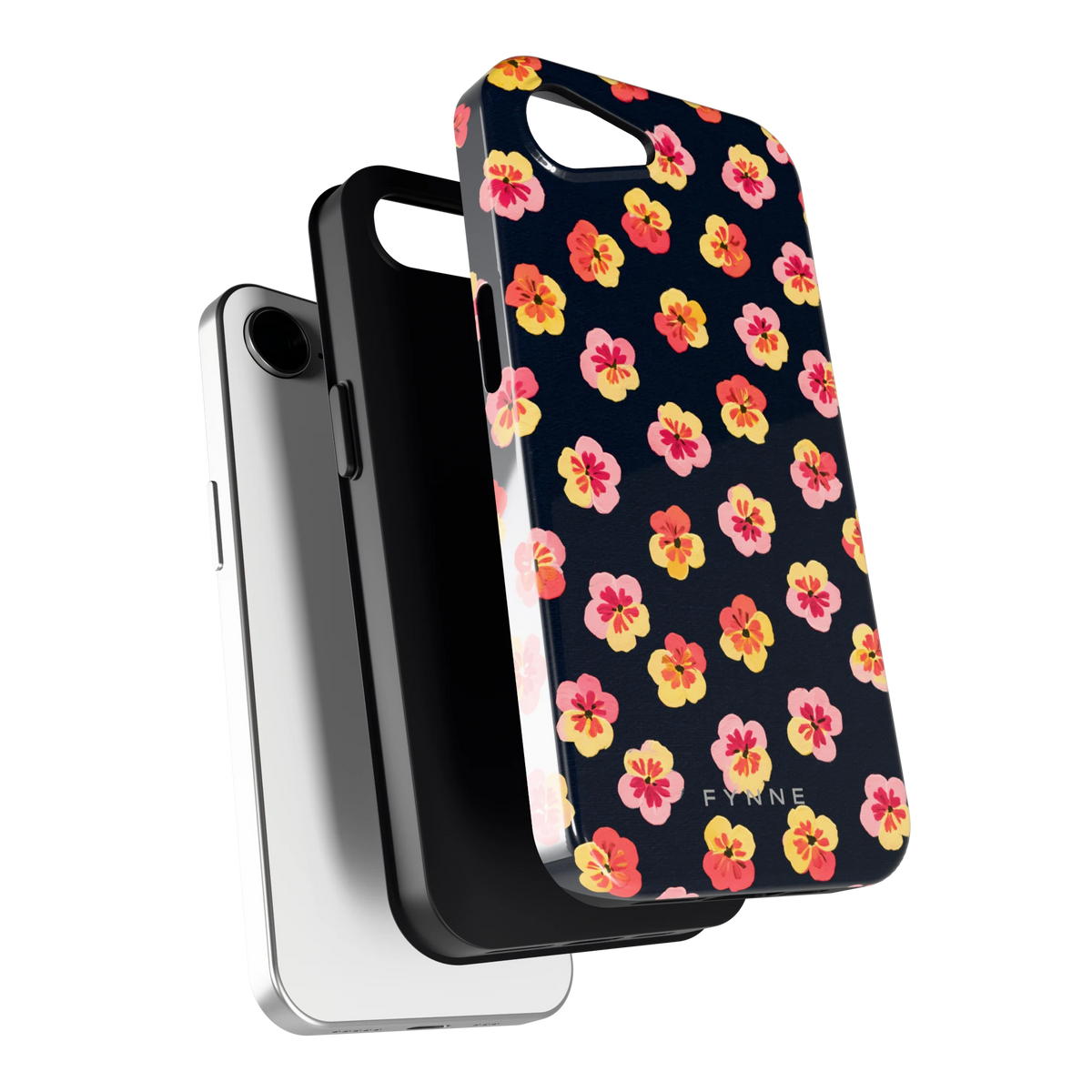 Viooltjes bij Nacht hoesje voor iPhone 16e, los van de telefoon